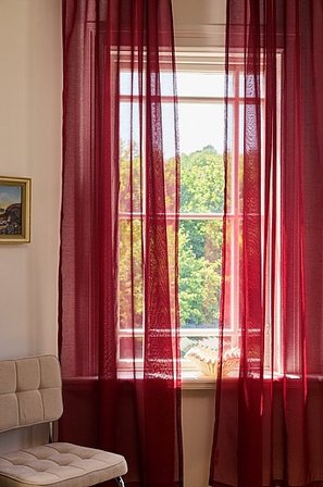 Jotex - Voile-gardine Im 2er-pack Rotbraun - ALBA - Kaufe Multifunktionsgardinen bei Jotex