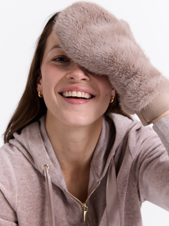 MATCH - Hailee vott - Va Vite - Str. ONESIZE - Dame - Tilbehør - Brun - 100% polyester