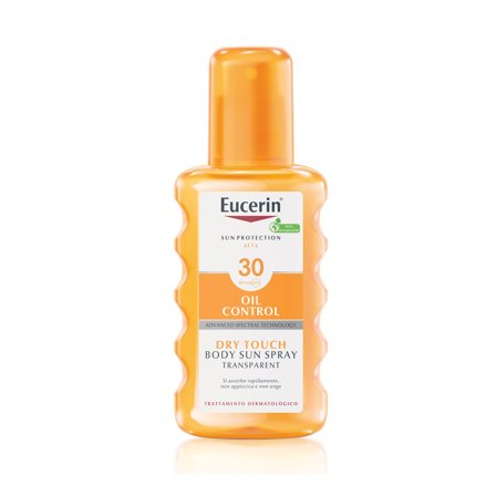 Eucerin Dry Touch Sun Spray Transparent SPF30 150ml - Spray solare corpo alta prot.