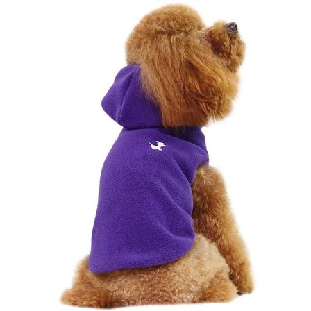 Fleecejacka med Hoodie XL Hundkläder för hunden