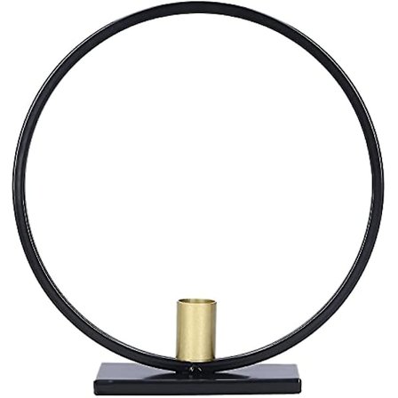 Svarta Ljusstakar Retro Smidesjärn Ljusstake Ljusstake Lanthus Dekoration