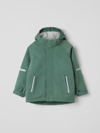 Wasserdichte Shelljacke STORMY - 128 - kinderbekleidung - green - Polarn O. Pyret