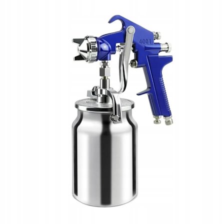 LVLP Lakksprøyte med Metallbeholder 1L – 1,4Mm Dyse | Ergonomisk | for Vannbasert og Akrylmaling