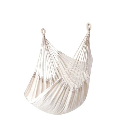 Stor hängmattestol i bomull för avkoppling