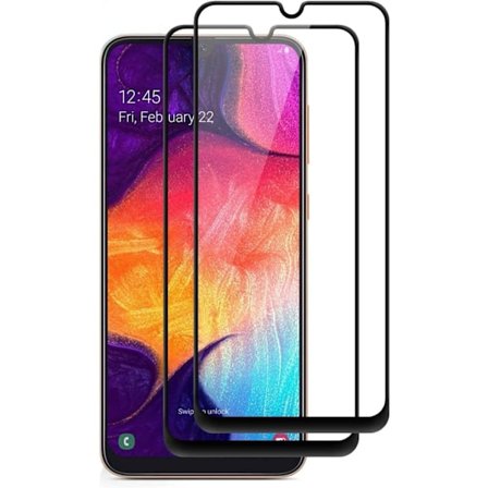 Samsung A33 5G - 2-Pack Heltäckande Skärmskydd i Härdat Glas