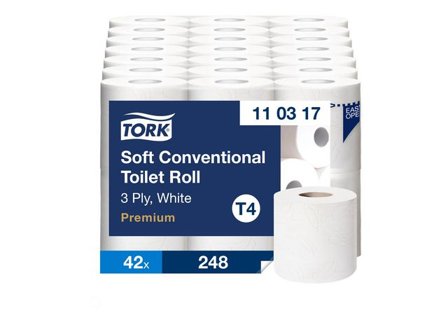 TORK Toalettpapper Premium T4 3-lager vit 42/fp - Lyreco - Städ och hygien - Toalettpapper och torkpapper - Toalettpapper - rulle