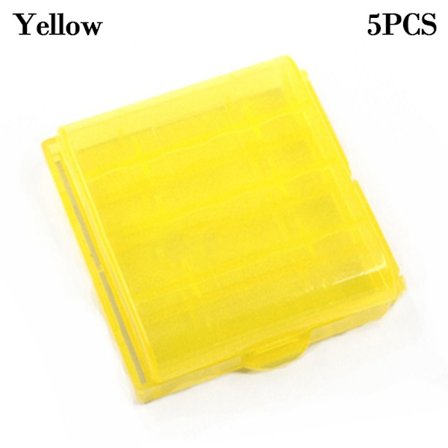 Batterikasse 4 AA AAA GUL 5STK 5STK