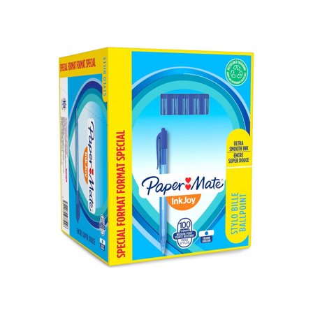 PAPER MATE Kulpenna, InkJoy 100, blå, 1,0 mm, 100/fp - Lyreco - Kontorsmaterial - Pennor - Kulpennor