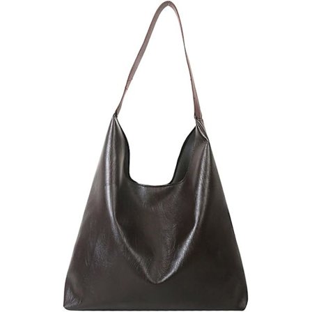 Casual tygväska för kvinnor, stor brun axelväska, crossbody hobo-väska, lämplig för arbete, resor, shopping