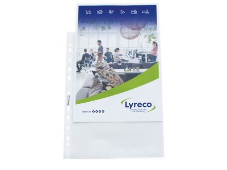 LYRECO Plastficka A4 0,08 präg 100/fp - Lyreco - Kontorsmaterial - Mappar och plastfickor - Plastfickor - Signal