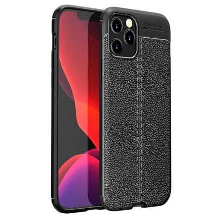 Iphone 13 Pro Max Stöttåligt & Stötdämpande Skal Leatherback Svart