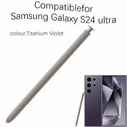 S24 Ultra Styluspenn for Galaxy S24 Ultra 5G - Presisjon 0,7 mm spiss, 4096 trykknivåer, trådløs, kompatibel med alle versjoner (FMY)