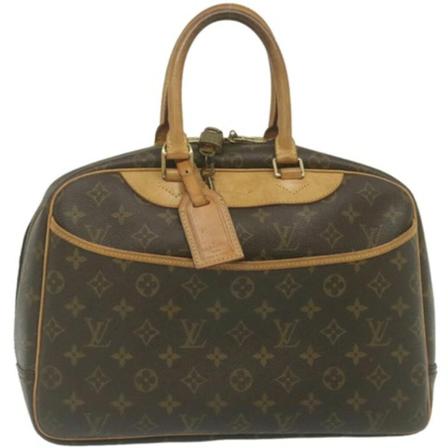 Louis Vuitton Vintage Pre-owned Canvas Håndtaske Brun, Dame Vintage Tasker, Størrelse: ONE Size
