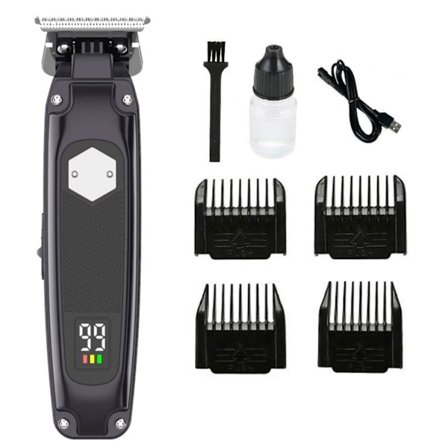 Professionel Trådløs Elektrisk Hårklipper & Kæledyrstrimmer med Justerbart Keramisk Blad