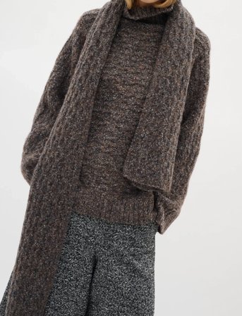 InWear Graiaiw Scarf - Grey - ONE SIZE