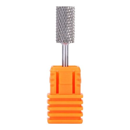 Nagelborr Silver Volframstål Manikyrhuvud Ersättningsenhet för Manikyr Gel Polish Poly Cutter Nageltillbehör