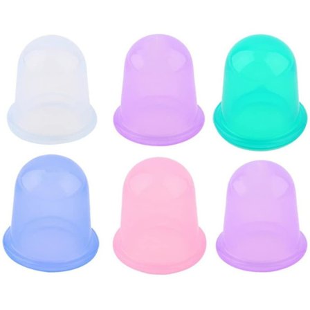 Silikonkoppar för cupping, Anti-cellulitmassagekoppar Cupping Set Therapy Set Vakuumkoppar