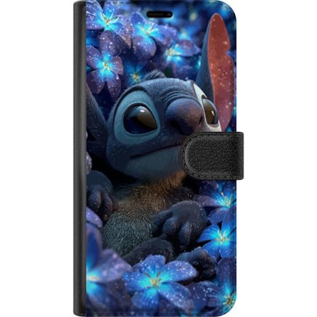 Kompatibelt Lommeboketui til Xiaomi Xiaomi Redmi 14C Stitch Blant Blomster I Nattlys