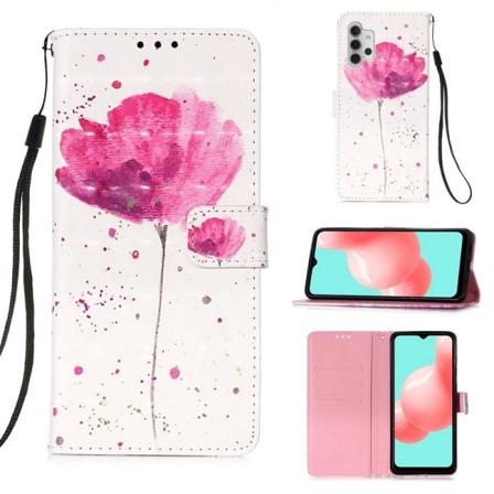 Plånboksfodral Samsung Galaxy A32 5g – Rosa Blomma