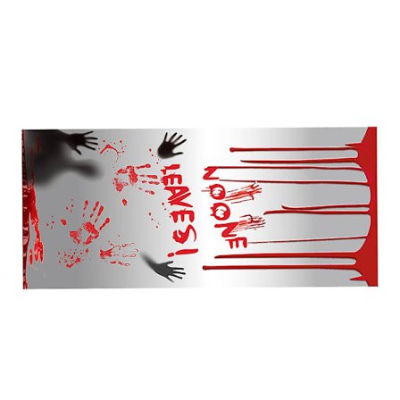 Ovi tarra Halloween teemalla sisustus koti kylpyhuone verinen