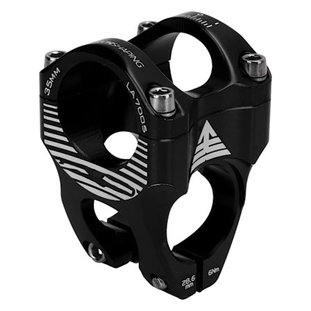 Aluminiumslegering Sykkelstem 31.8mm Kort for Landevei Terreng Fixed Gear Sykler Svart