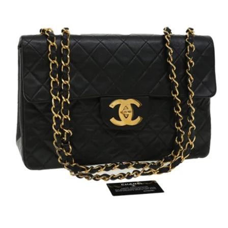 Chanel Vintage, Pre-owned Shoulder Bag Zwart, Dames, Maat:ONE Size,leer