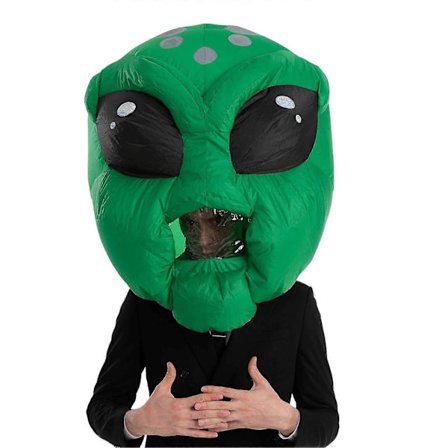 Gresskarer Alien Dinosaur Spøkelser Oppblåste Hodeplagg Komfortabelt Festshow Kostyme for Aktivitetsfest Scene-lingling}