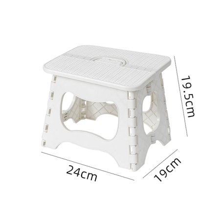 Sammenleggbar benk, plast, slitesterk og bærbar