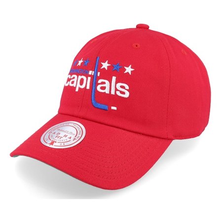 Mitchell & Ness - NHL Rouge unconstructed Casquette - Washington Capitals Team Ground 2.0 Dad Red Dad Cap @ Hatstore