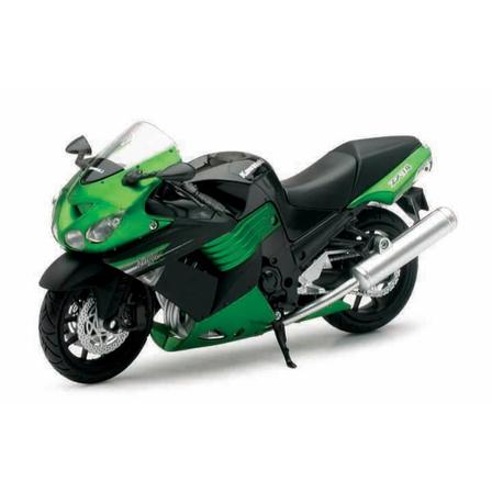 Vn Leksaker Motorcykel Mc 17 Cm Kawasaki Grön 1:12