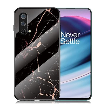 Fantasy Marble OnePlus Nord CE 5G cover - Guld Sort Marmor