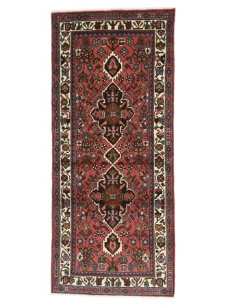 Ruční Vázání Hamedan Koberec 76X180 Perský Vlněný Tmavě Červená/Černá Malý