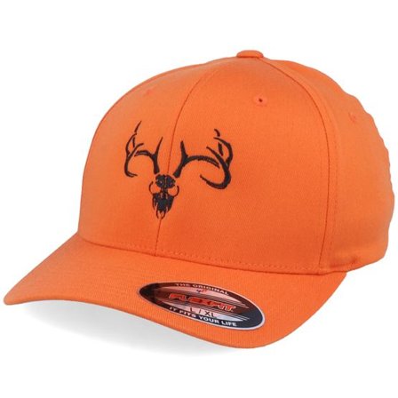 Hunter - Orange flexfit Keps - Deer Skull Orange Flexfit @ Hatstore