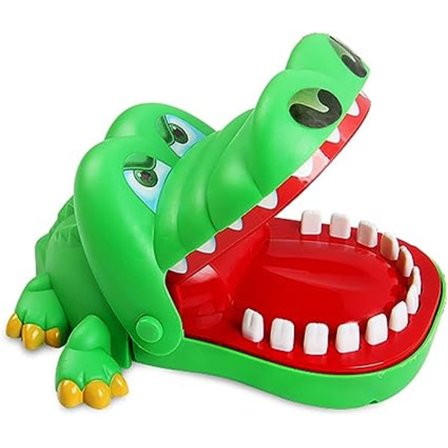 Krokodille Legetøj Klassisk Mund Tandlæge Bid Finger Familie Spil Børn