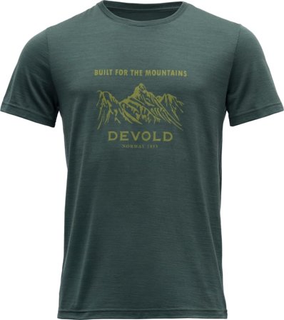 Devold Ulstein Man Tee Men short-sleeved sweaters Green XXL