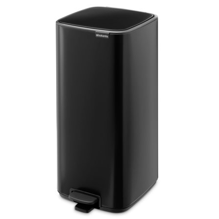 Brabantia Bo pedalspand 30 liter, mat sort | KitchenOne