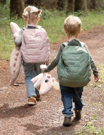 Done by Deer Kids Quilted Backpack Croco Green 9,6 L - Green - ONE SIZE