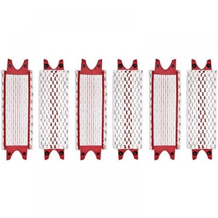 6-pakning med utskiftbare mikrofibermoppputer for Vileda Ultramax-mopp