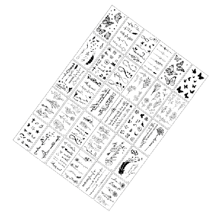 Mörka Serien Temporära Tatueringar - 30 Unika Designer