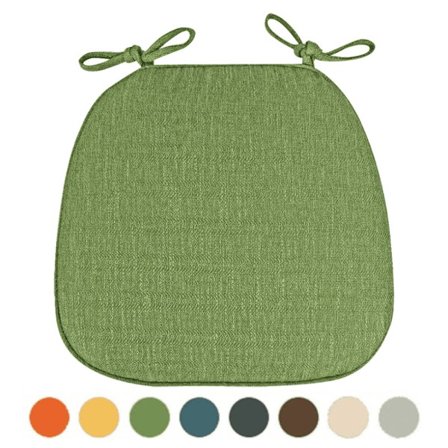 Tssuoun Tuolipehmusteet Ruokatuoleille Nauhoilla, 4 Väriä, Liukumattomat Pestävät Istuintyynyt Keittiöön, Vihreä