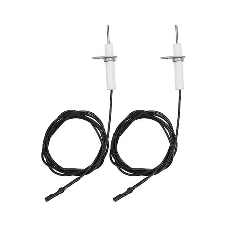 2 stk. 38 tommer tændingstråd og keramisk elektrode samling, tændingselektrode kan DIY bøjning til gas Cer (FMY)