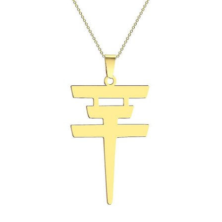 Cxwind Tokio Hotel -kaulakoru, ruostumaton teräs, Tokio Hotel -riipus, logo, Bill Kaulitz -logo, symboli