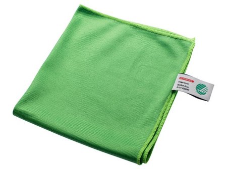 NORDEX Mikrofiberduk PROFFER Glas 35x35cm grön - Lyreco - Städ och hygien - Städdukar och diskdukar - Fönsterdukar
