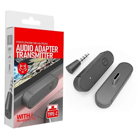 HONSON HS-SW390 Bluetooth-mottaker/sender for Nintendo Switch/Switch Lite/PS4/PS5 spillkonsoll