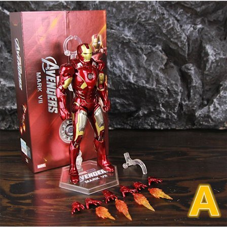 Zd Toys Marvel Iron Man Mk1 Mk2 Mk3 Mk4 Mk5 Mk6 Mk7 Mk42 Mk43 7" Film Actionfigur Iron-man Mark 1 2 3 4 5 6 7 42 43 Legends C