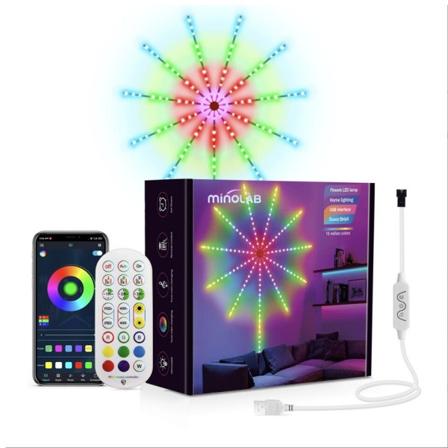 Smart Fyrverkeri LED Lys RGB Drømme Farge for Soverom App Kontroll Jule Gave