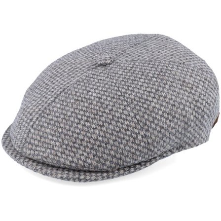 MJM Hats - Grå flatcap Keps - Rebel Eco Virgin Wool Grey Flat Cap @ Hatstore