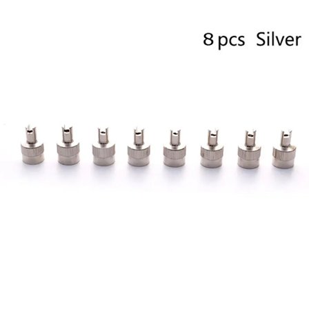 8 st 16*8,5 mm Bil Däck Verktyg Kapsel Slitsad Huvud Ventilskaft Kapslar Med Kärnborttagningsverktyg För Motorcykel