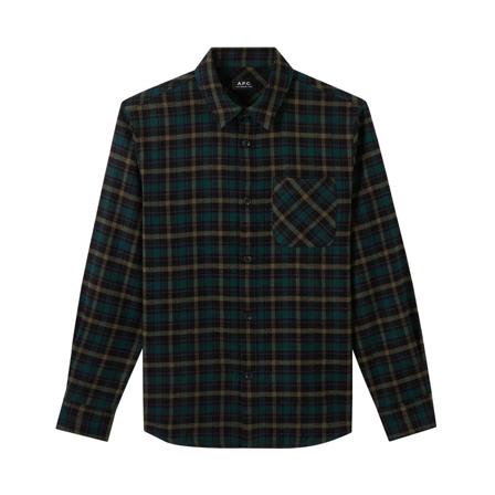 A.p.c. Casual Shirts Grøn, Herre Skjorter