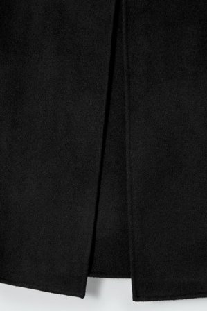 COS Femme Mini-Jupe À Détail Pli En Laine Double Face in Noir